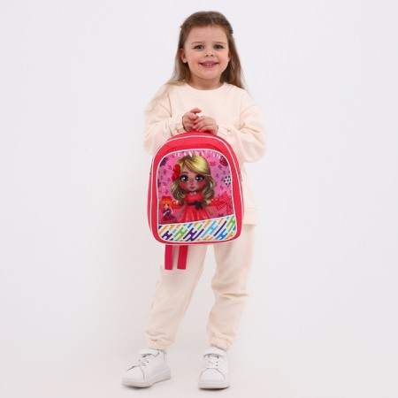 Baby backpack on lightning, pink color-3