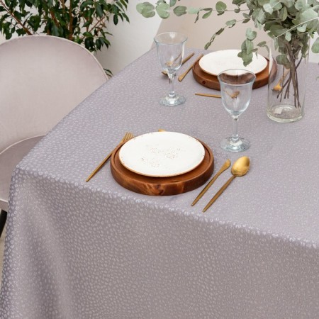 Grey Grey tablecloth, 142*180 +/- 3 cm, 115 ± 10 g, 100% p/e-2