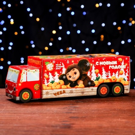 Gift box "Cheburashka", truck, 34.5 x 11 x 11 cm-1