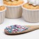 Confectionery sprinkling with a mild center "Mix": pink, blue, white, 50 g