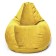 Master-Maserrati Positive chair, size l, diameter 80 cm, height 100 cm, velor, yellow color