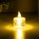 Night "Candle" LED from batteries transparent 3xlr41 3.5x3.5x5 cm