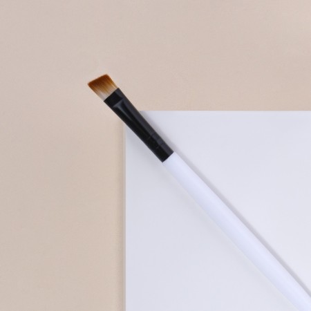 Makeup brush, mowed, 15 (+/- 1) cm, white color-2