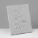 Standing for rings 50 seats, phlock, gray color 20 × 9.7 × 24 cm