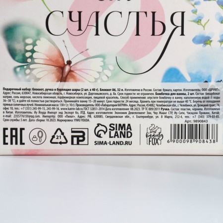 Gift set: notebook, pen Blit Ball 40 Gr (2 pcs) "Beauty in you"-10