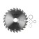 Disk Diskeeping LOM, FAST CROW, 180 x 30 mm (rings at 20, 16), 24 teeth