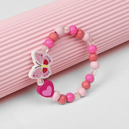 Bracelet Children's "Choselka" butterfly, pink color-2