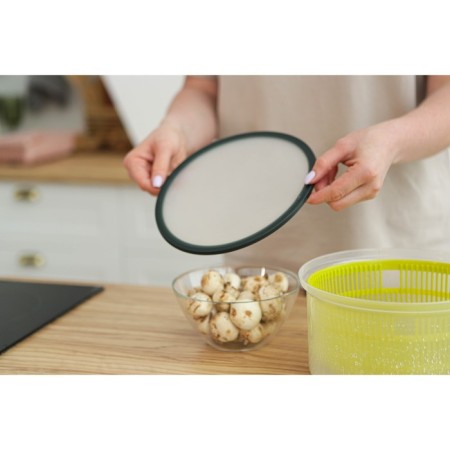 Vacuum lid for utensils, d = 22.5 cm, green color-12