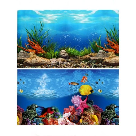 Background for the aquarium bilateral, 30 x 50 cm