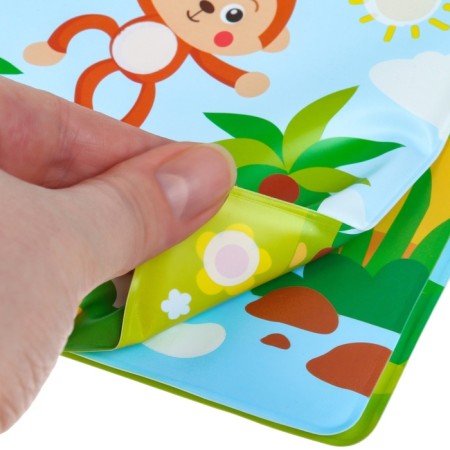 Book - a toy for the bath “Draw with your fingers: zoo”, water coloring, crumb I-13
