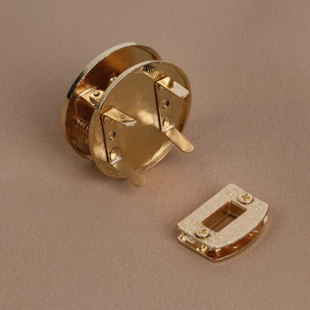 Bag staple, d = 4 cm, gold color-4