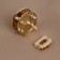 Bag staple, d = 4 cm, gold color