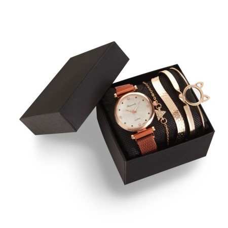 Women's gift set Rinnady 5 in 1: Watch and 4 bracelets-1