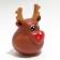 New Year. Brying toy for dogs "deer", vinyl, 10.5 x 7 cm