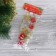 Beads for a Christmas tree 90 cm "Stars, balls, gifts" red-gold