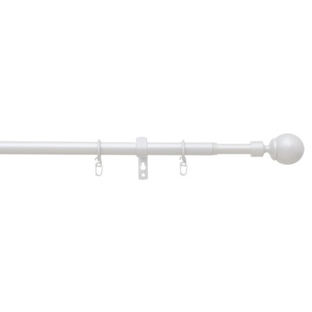 Telescopic cornice 16/19 mm, 160-300 cm, metal rings
