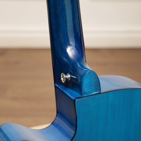 Acoustic guitar, blue, 97cm, with a neckline-5