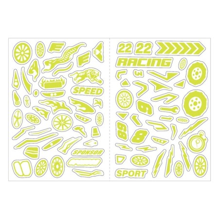 Book with luminous stickers "Cars for pumping", 80 stickers, 4 p.-2