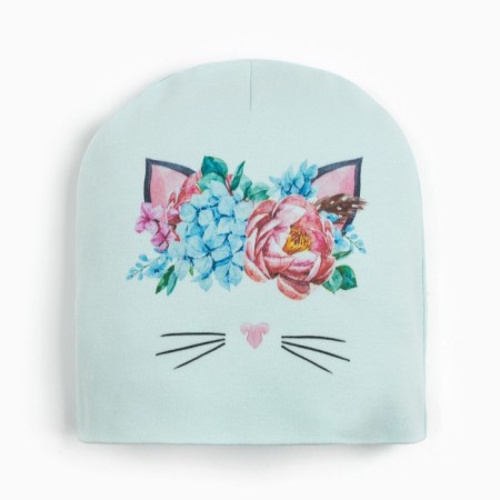 A hat for a girl, mint color, size 44-46 (9-12m)