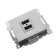 Static converter: charger: USB-rosette (mechanism), GLS10-7115-03, Ser 1022737