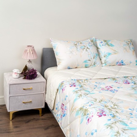 Euro set: blanket, sheet, pillowcase, size 200x220 cm, 230x250 cm, 50x70 cm - 2 pcs-1