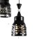 Bayerlux lamp "Kovalce" 3he27 40W black 33x33x35-120cm
