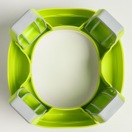 Handypotty road pot in a proprietary bag, lime color-10