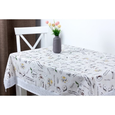 MEIWA tablecloth, rectangular, 122 x 152 cm, beige color