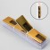 Forms for nail extension are narrow, 100 pcs, golden color