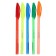 Ballpoint pen "stripes" 0.5 mm, blue rod, in the display, mix case (barcode on the piece)