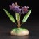 Souvenir "Flowers Bells", 5 flowers, purple, selenite