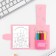 Set in a postcard: a tear -off unit with tasks and pencils "The Milo Milan since March 8"