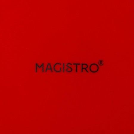 Coffee steam porcelain Magistro Coffee Time, 2 objects: a cup 80 ml, a saucer d = 12.5 cm, red color-7