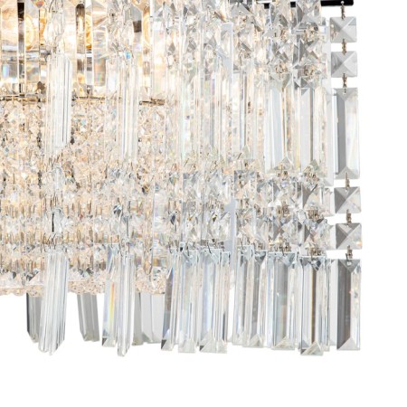 Suspended Indigo, 12032/8p Chrome. 8x40W, E14, 600x600x310/1310 mm-1