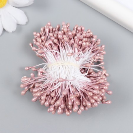 Stamens for flowers "droplets of gloss cappuccino" set 300 pcs length 6 cm