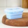 Folding container with a lid of the Costa, 400 ml, 13x9.5x6 cm, blue