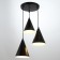 Bayerlux chandelier 1342016/3 3XE14 40W black