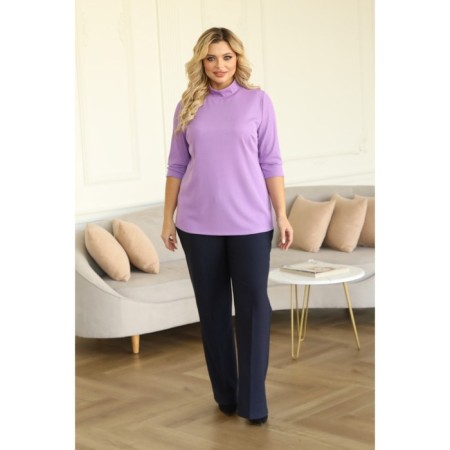 Women's turtleneck, size 56, lilac color-11