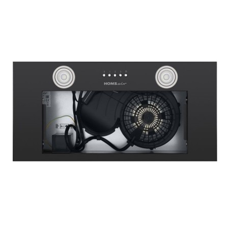 Kitchen hood Homsair Camelia 60, 18 m2, 3 modes, black-4