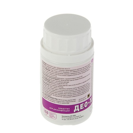 A disinfectant with a detergent effect "DeO-Clor", 25 tablets of 3.4 g-3
