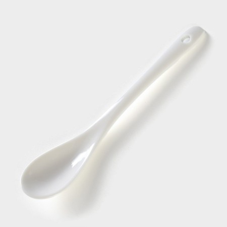 Porcelain sugar tower with a spoon on the Bellatenero bamboo stand, 350 ml, white color-3