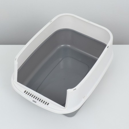 Closed toilet 51 x 34 x 37 cm, gray+scoop (with UV lamp)-3