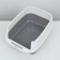 Closed toilet 51 x 34 x 37 cm, gray+scoop (with UV lamp)