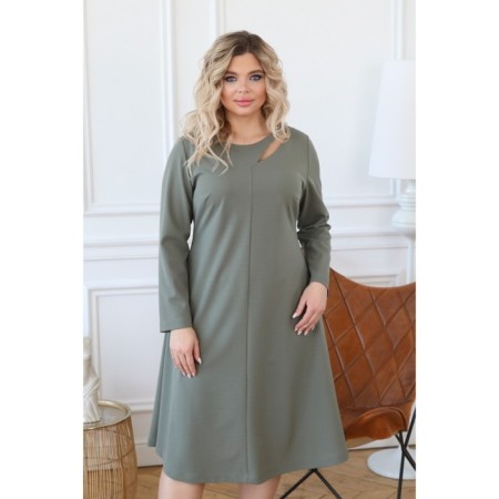 Women's dress, size 58, khaki color-9