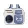 A backpack for carrying cats and dogs, transparent, 40 x 30 x 26 cm, gray-violet