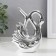 Souvenir Ceramics "Swan. Subordance" silver 6x10x14.5 cm