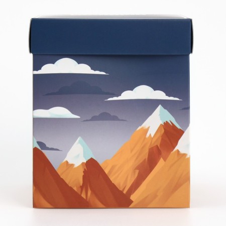 Gift Folding Box with 3D effect, packaging, “conquer the top”, 11 x 11 x 13 cm-5