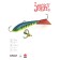 Balancir Lucky John Fin 5 + tee, 7 cm, color 36rt blister