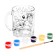 Set for creativity. Coloring mug with postcards "Santa Claus and animals"