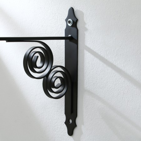 Bracket for kashpo kovyani, 30 cm, metal, black-8